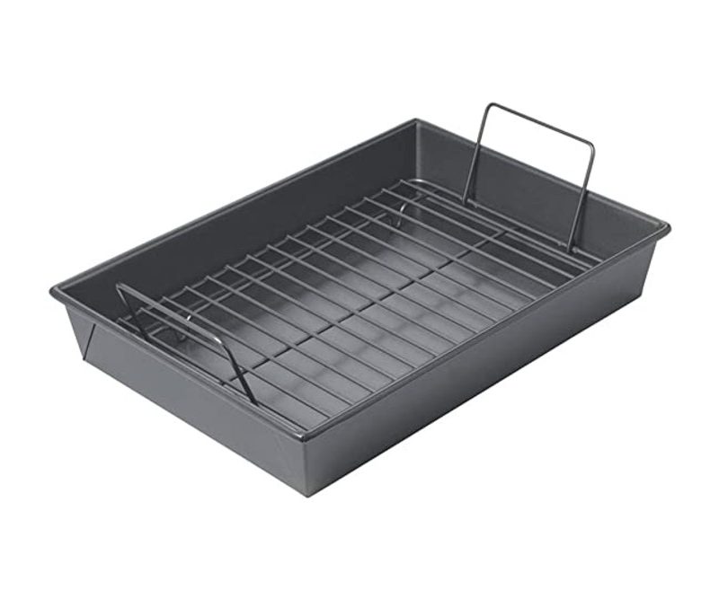 Product image of the Chicago Metallic Professional Roast Pan with Non-Stick Rack.