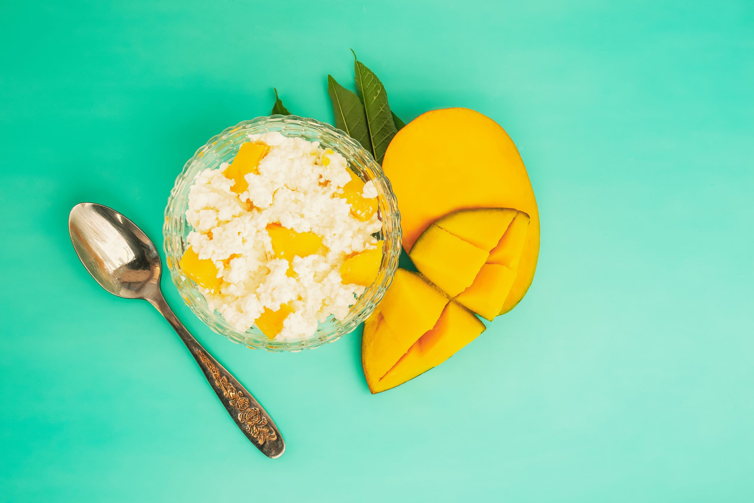 Cottage cheese with tropical fruit