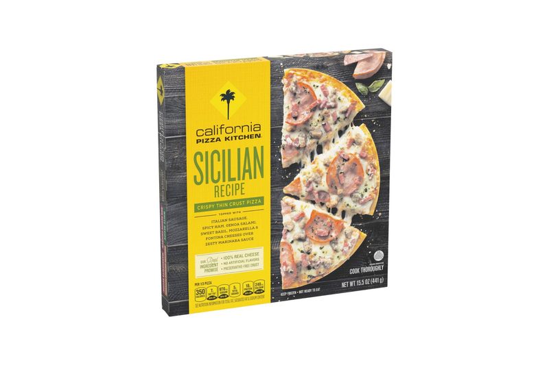 California Pizza Kitchen Sicilian Frozen Pizza Box