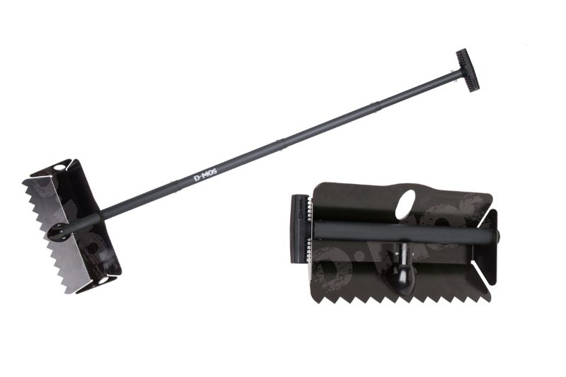 The DMOS Stealth Shovel and its scoop-style blade.
