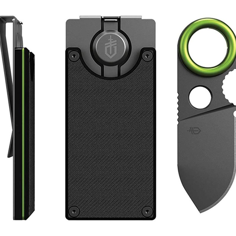 Gerber GDC Money Clip with Built-in Fixed Blade Knife.