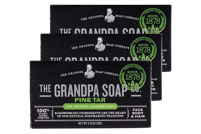 Grandpa's Pine Tar Bar Soap.