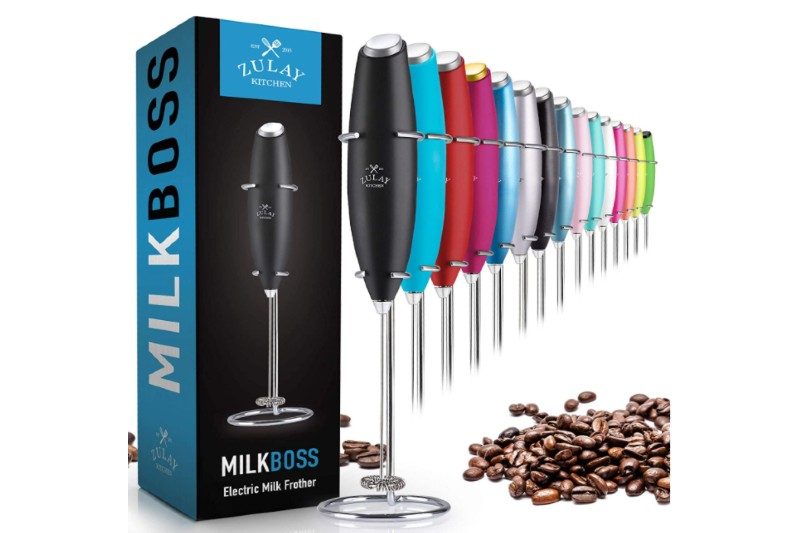 Zulay Original Milk Frother Handheld Foam Maker