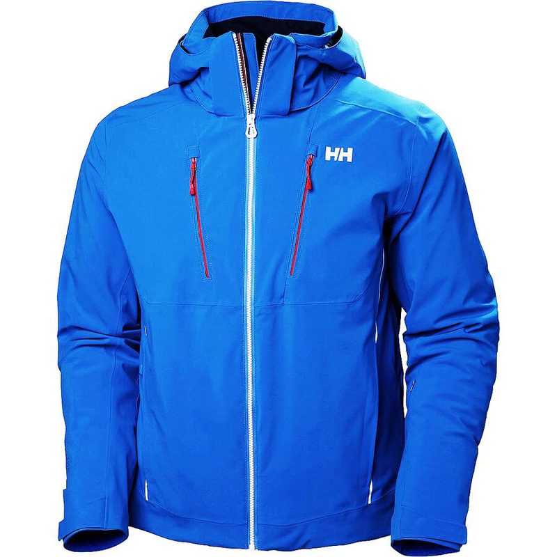 Blue Helly Hansen Alpha 3.0 Jacket on a plain white background.