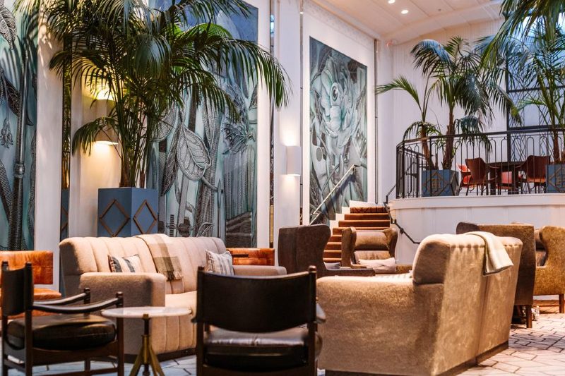 Inside the Hotel Theodore in downtown Seattle.