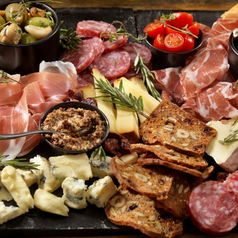 Italian-style charcuterie board