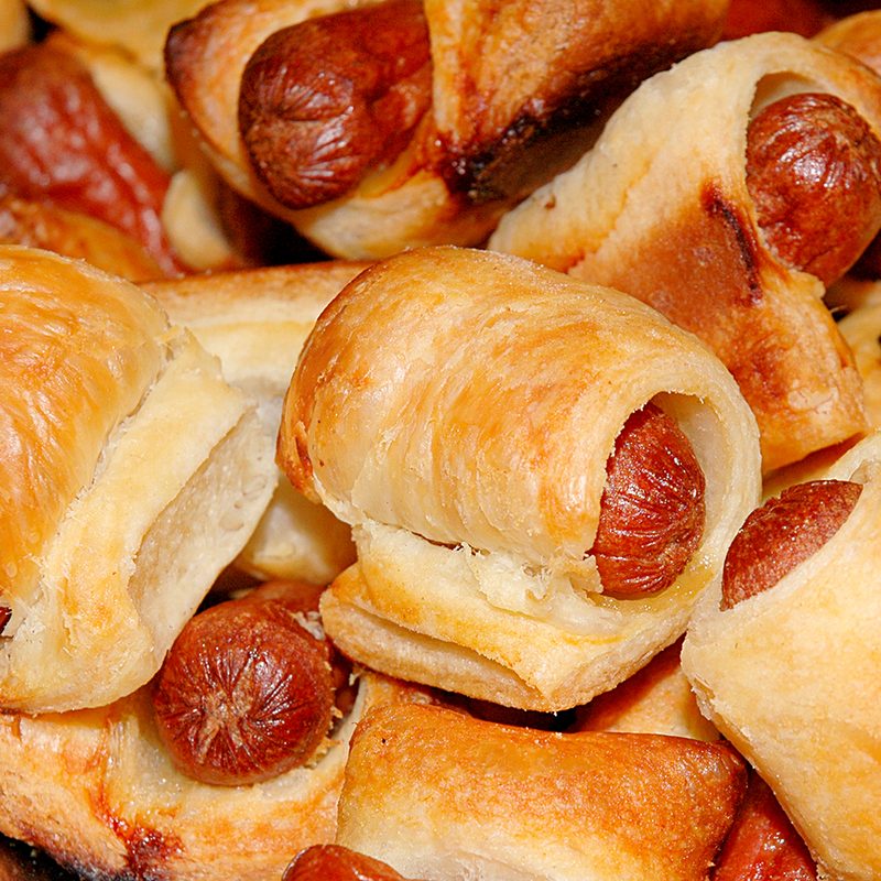 Lil Smokies, pigs in a blanket pork sausages