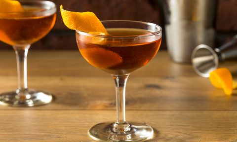 Martinez cocktail with gin