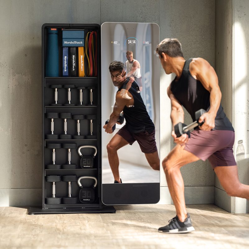 NordicTrack Vault in use by trainer.