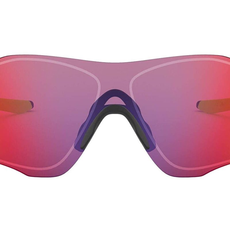Oakley Men’s Oo9313 Evzero Path sunglasses with rainbow-hued lenses.