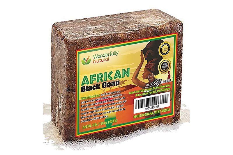 African Black Soap bar.