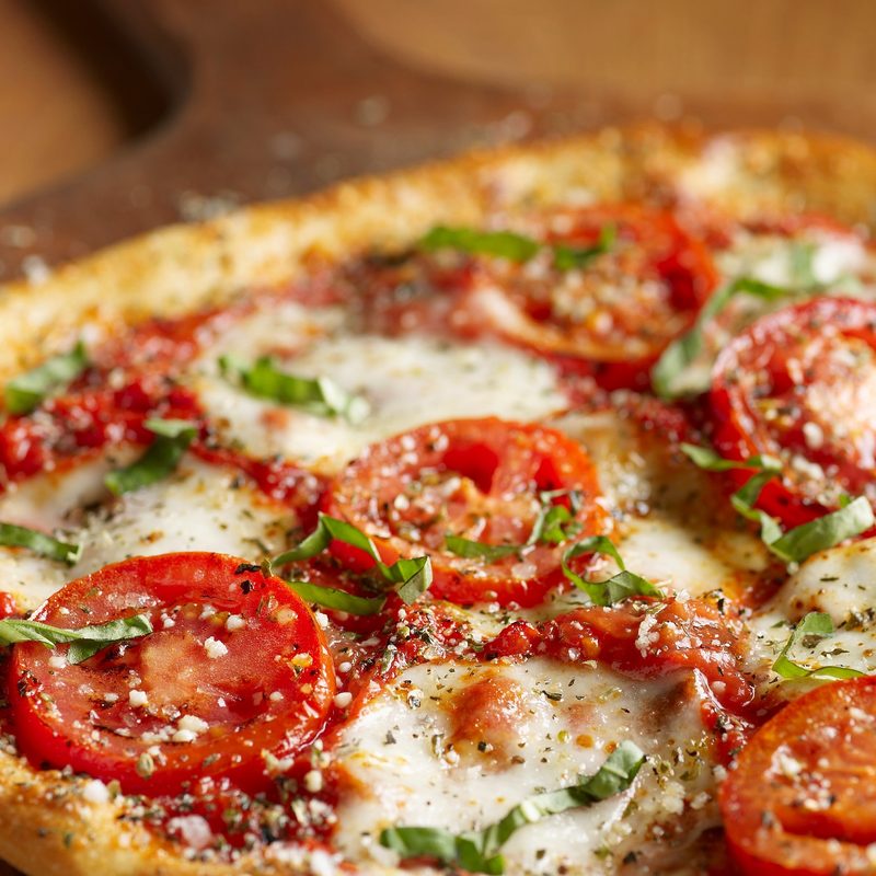 Fresh pizza ready to eat