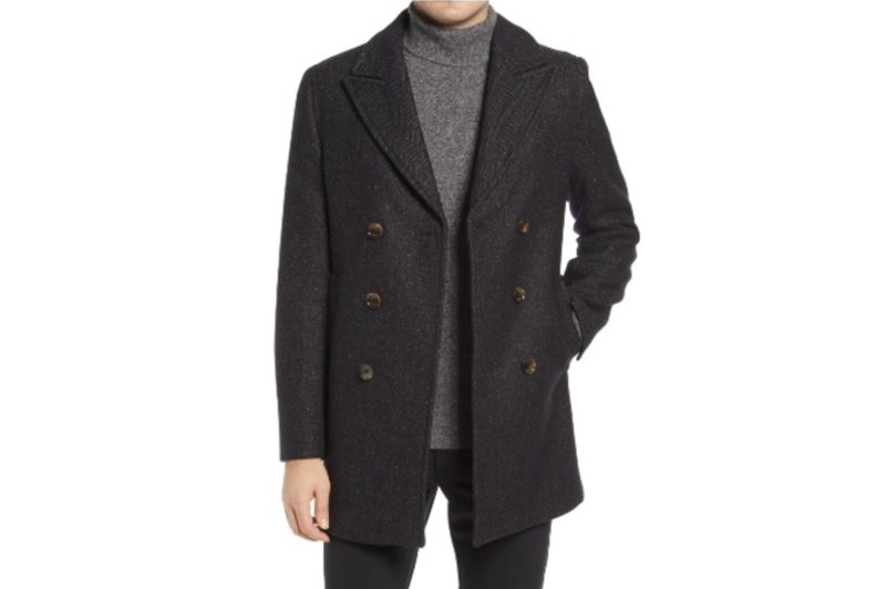 Ted Baker London Loch Herringbone Peacoat