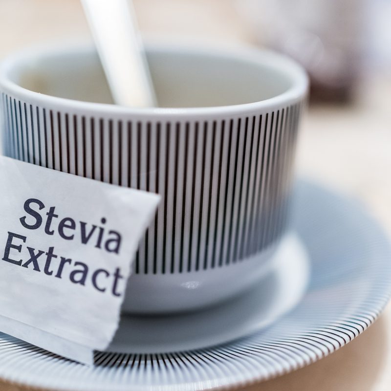 Stevia extract with coffee