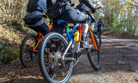how to shift bike gears bicycles parked on road