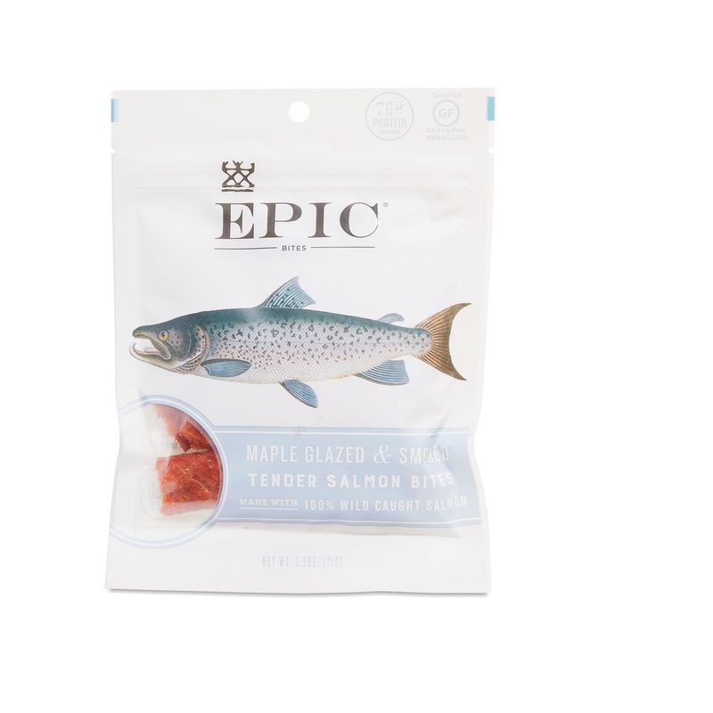 Epic Maple Glazed & Smoked Tender Salmon Bites