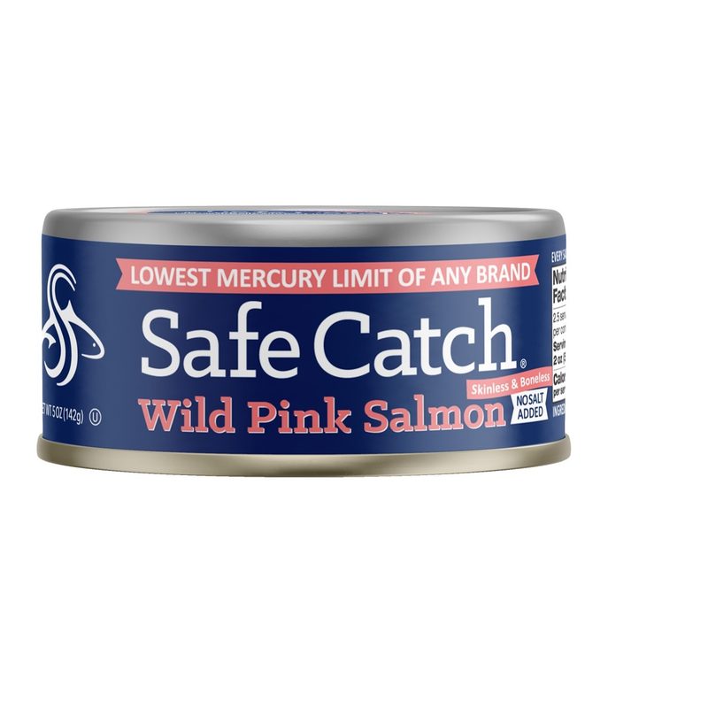 Wild pink salmon from Safe Catch