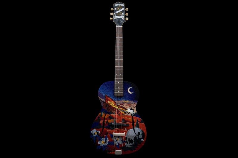 Shakey Graves Red Rocks Guitar by Carter Watkins