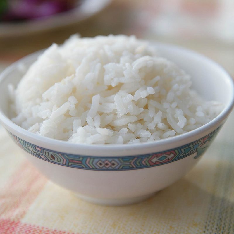 Steamed white rice