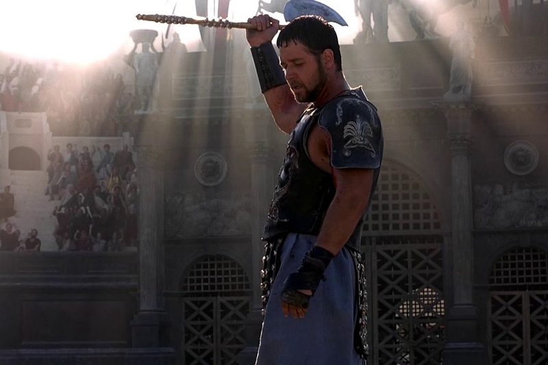 Russell Crowe in Gladiator.