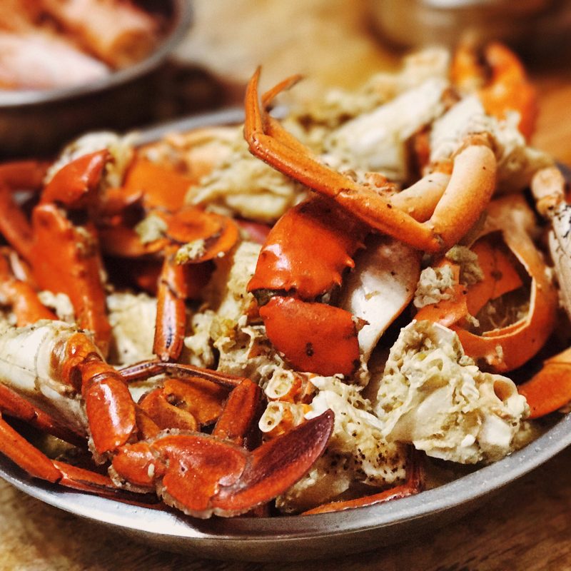 Close-up of crab legs