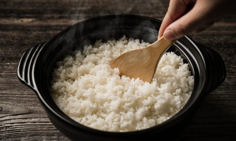 how to reheat rice steamed served in earthen pot
