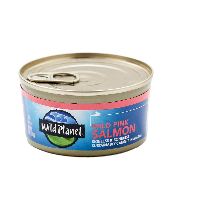 Pink salmon from Wild Planet in a can