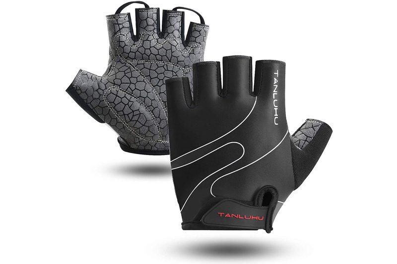 Tanluhu Half Finger Breathable, Shock-Absorbing Gloves