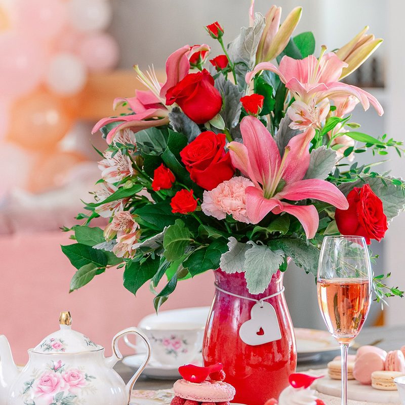 Teleflora lily bouquet.