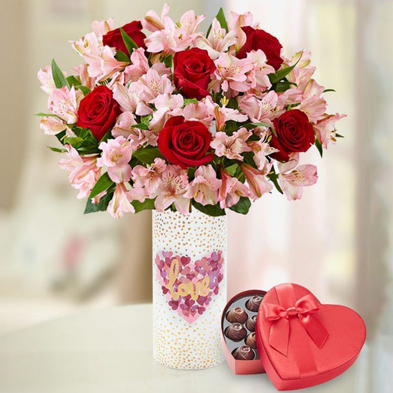 1-800-flowers bouquet of roses.