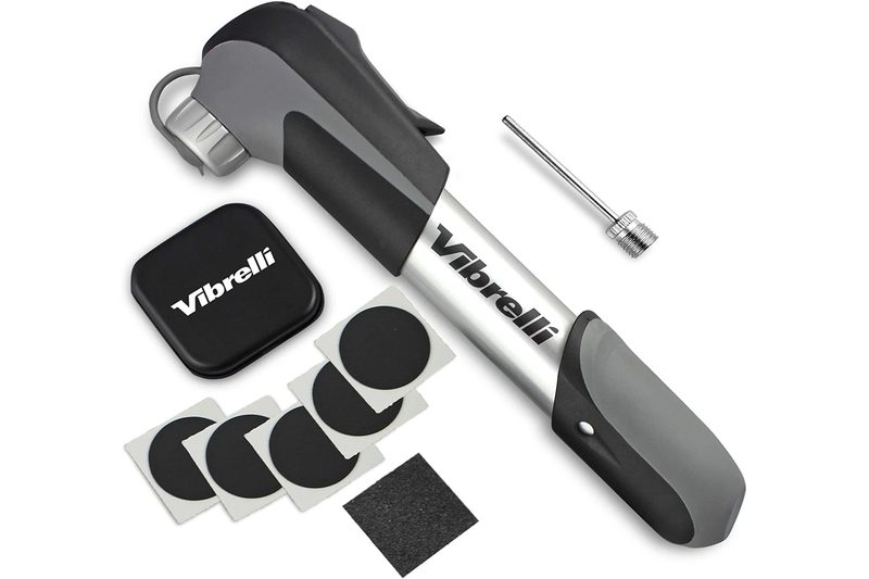 Vibrelli Mini Bike Pump & Glueless Puncture Repair Kit