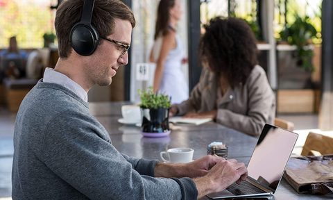 airplane hacks better flights bose quietcomfort 35 ii wireless bluetooth headphones black man laptop