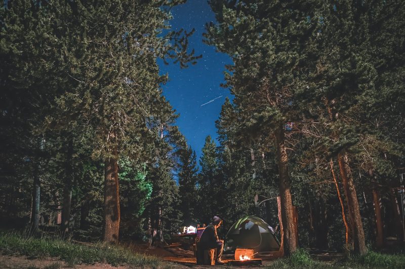 Camping in Rocky Mountain National Park, Colorado
