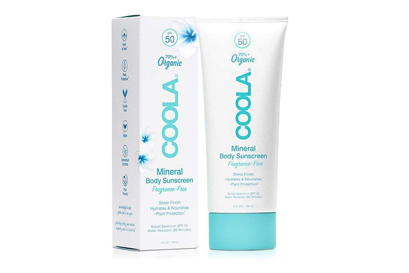 Box and container of Coola Mineral Sun Silk Crème SPF 30.