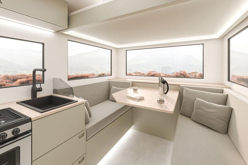 Sleek Interior of the Darc Mono Expedition RV