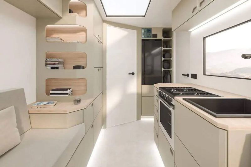 Sleek Interior of the Darc Mono Expedition RV