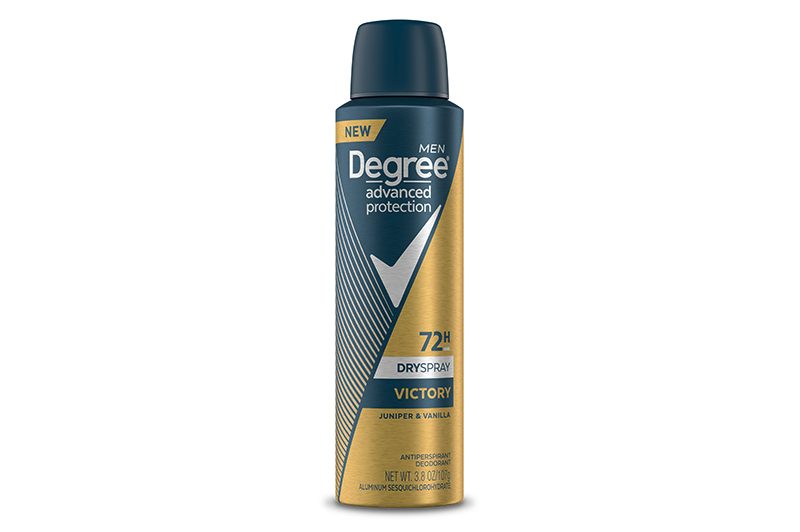 Best Spray: Degree Antiperspirant Deodorant Spray.