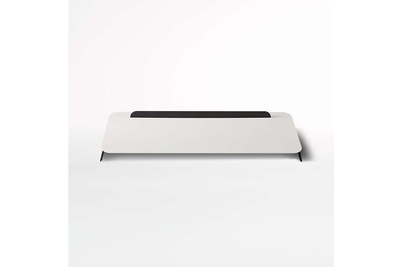 Fluidstance ® Edge Black and White Reversible Desktop Whiteboard