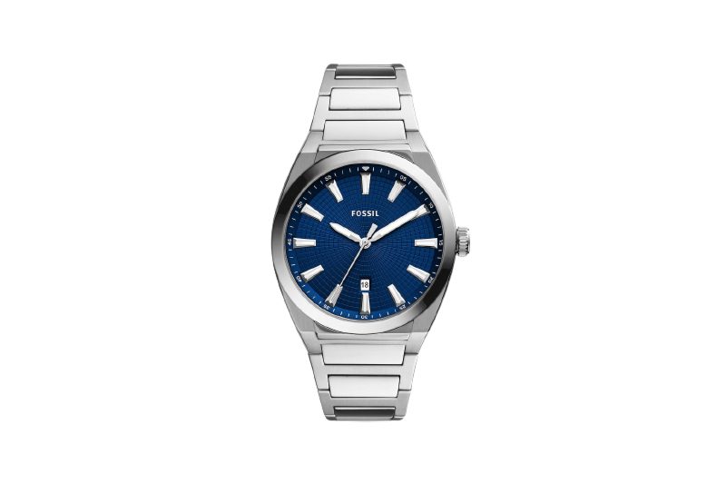 Fossil Everett Three-Hand Date Stainless Steel Watch
