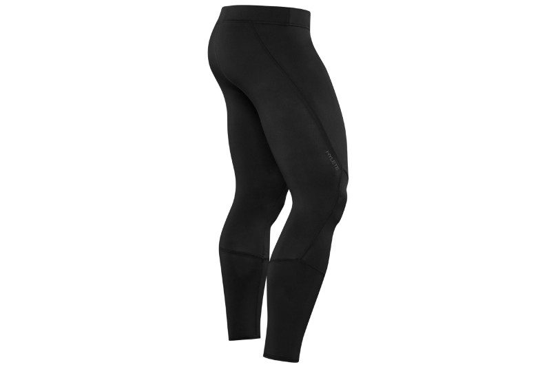 Hylete Apex II Light Compression Tight in black over a white background.