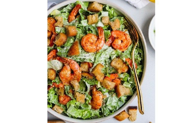 Shrimp Caesar salad