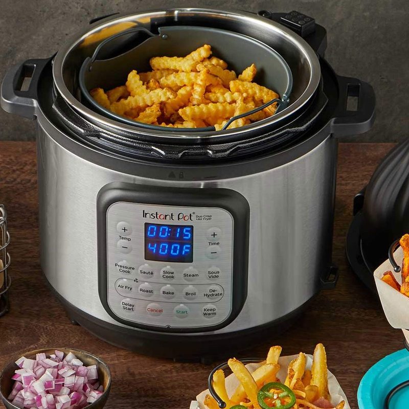 Instant Pot Duo Crisp 8-Quart 11-in-1 Air Fryer.