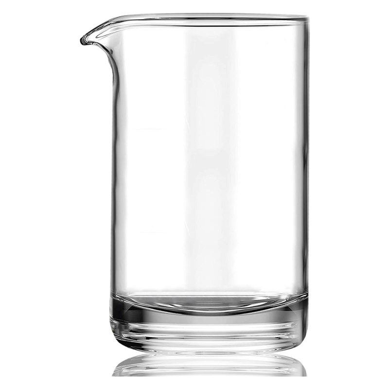 Mixologists Cocktail Mixing Glass on a white background.