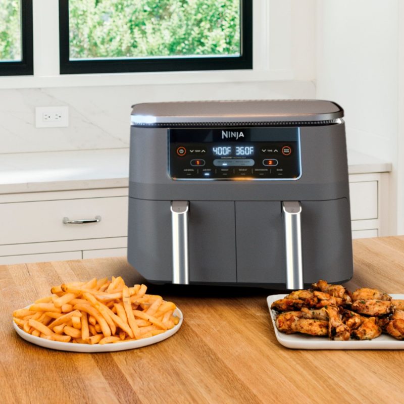 Ninja Foodi 6-in-1 Two-Basket Air Fryer With DualZone Technology.