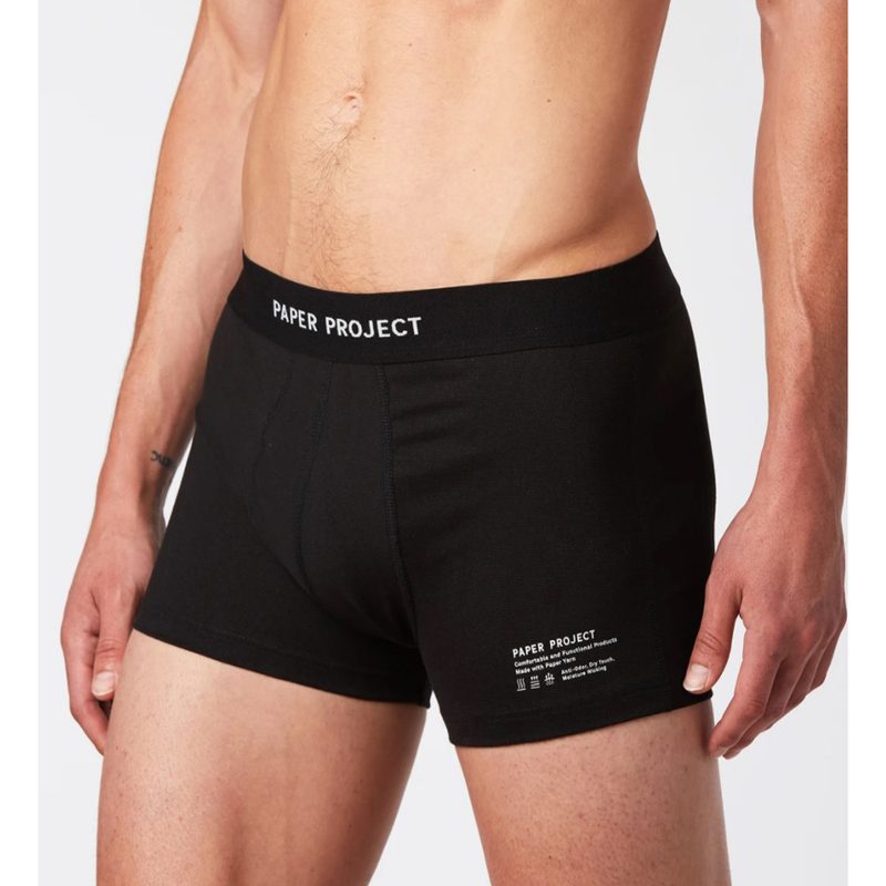 Paper Projects Mint Extract Boxer Brief in black.
