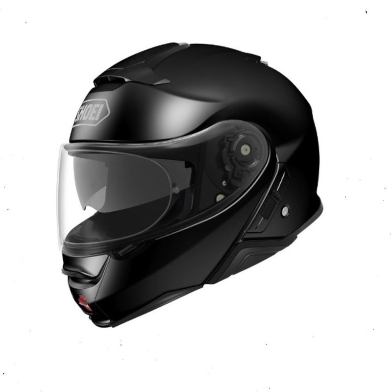 Shoei Neotec II motorcycle helmet isolated on a plain white background.