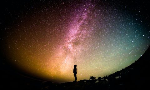 Silhouette Against the Night Sky
