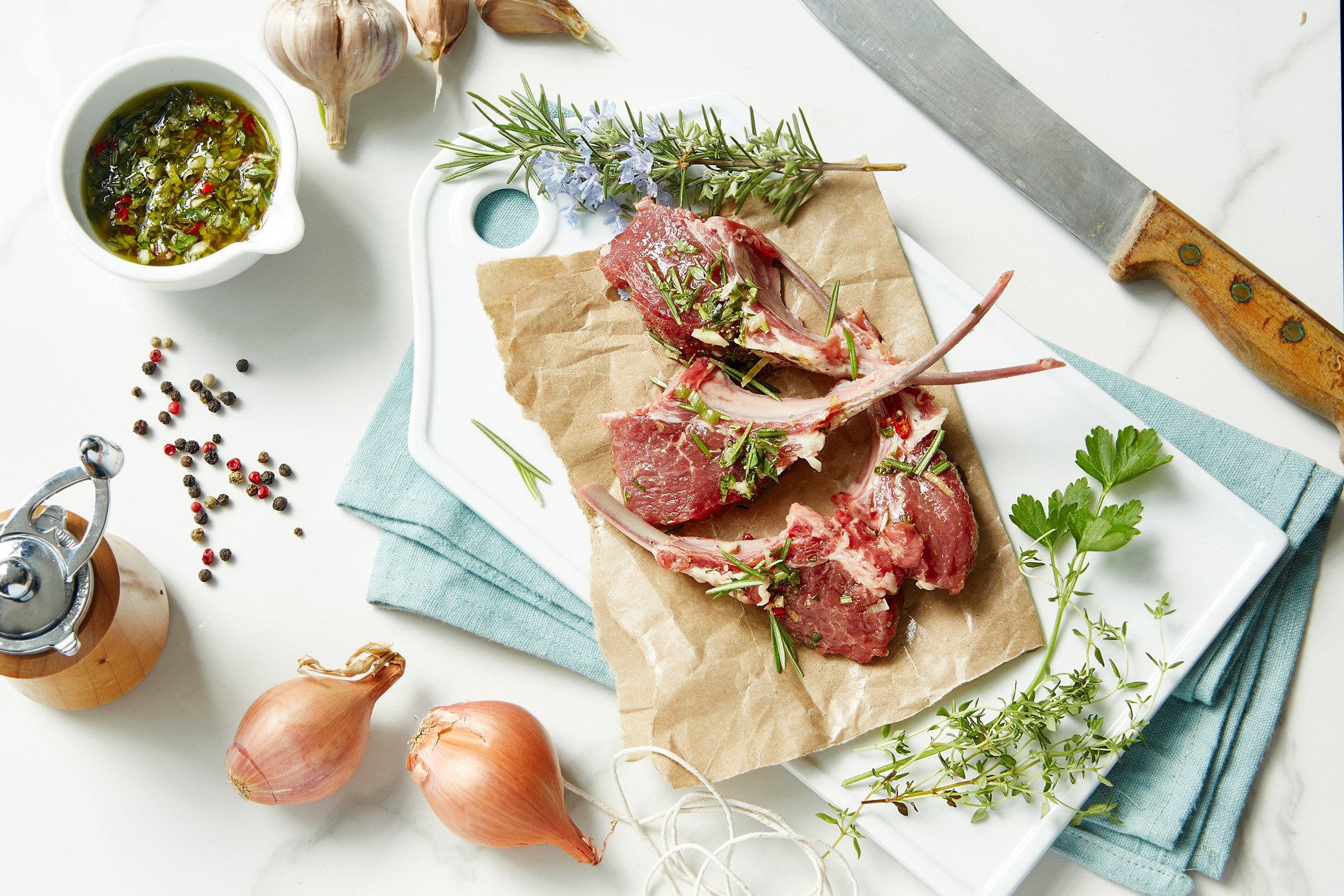 how to cook lamb chops raw fresh with herbs and gremolata