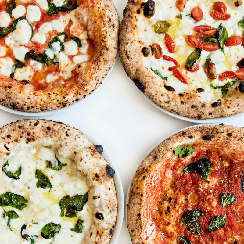 Four pizzas
