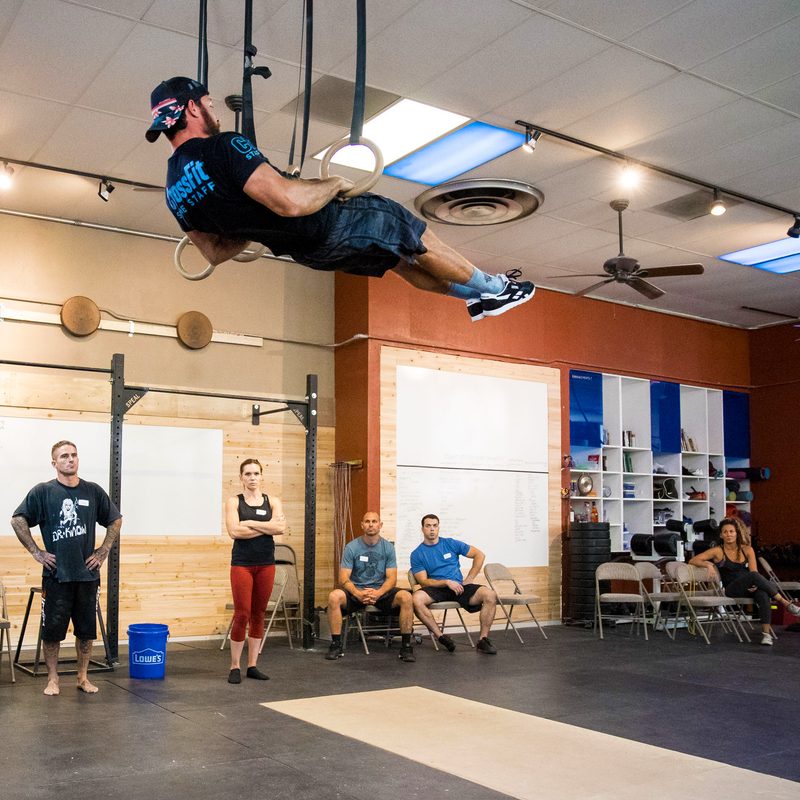A CrossFit training class.